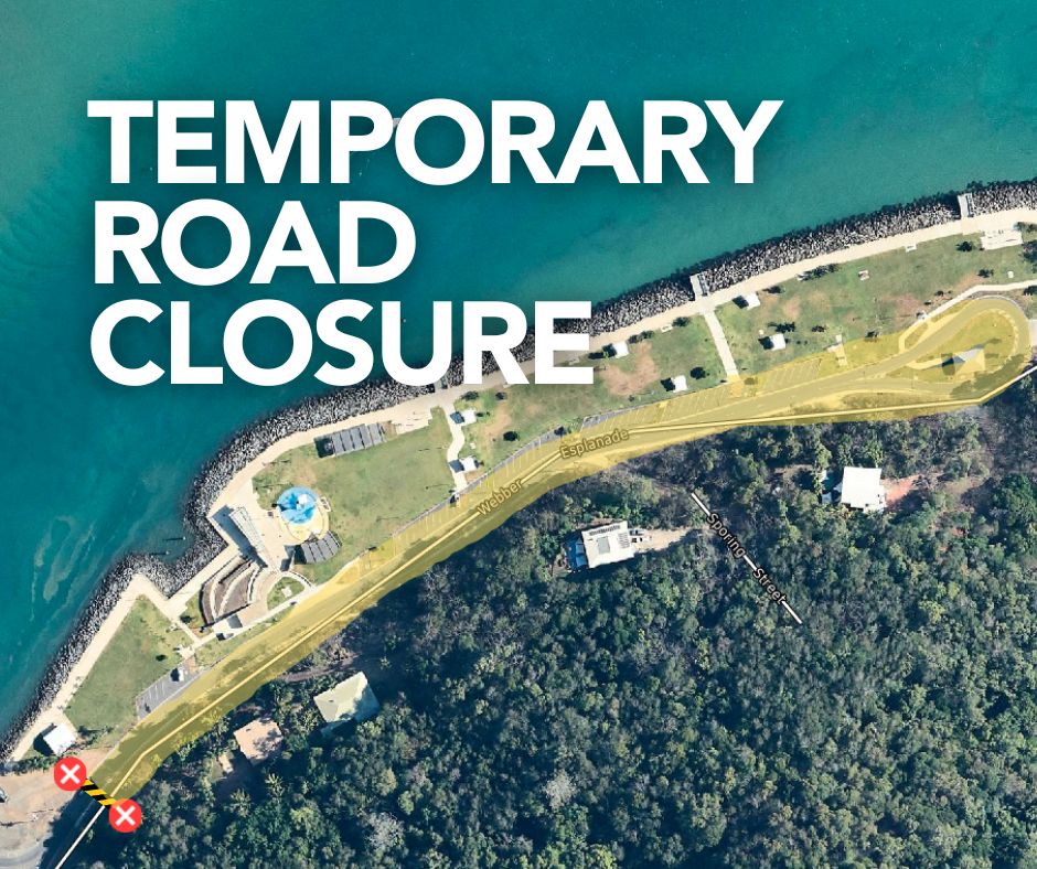 Temporary Road closure Webber Esplanade