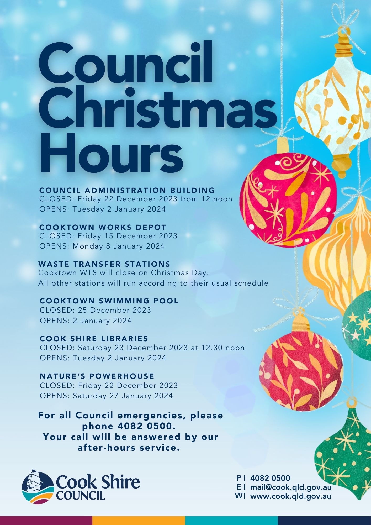 2023 Christmas Office Hours