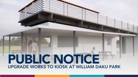Upgrade works to Kiosk at William Daku Park