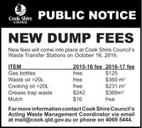 New dump fees