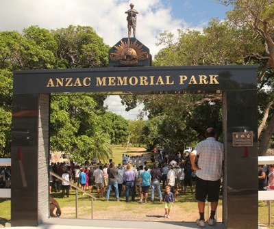 ANZAC PARK DURING SERVICE 