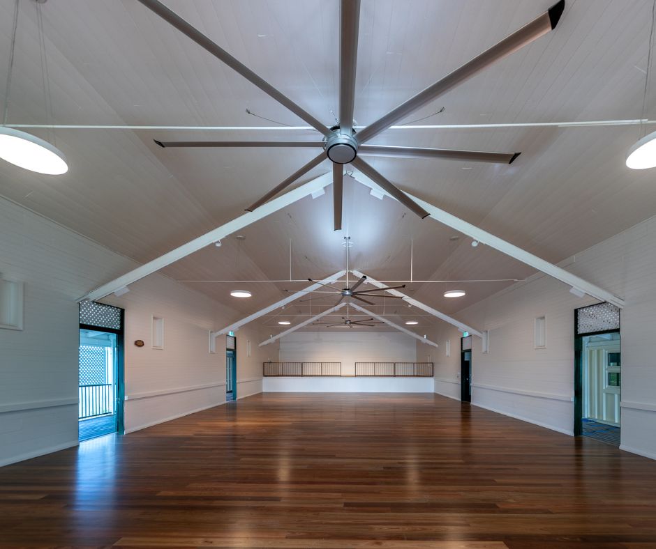 Interior view of the Cooktown Shire Hall