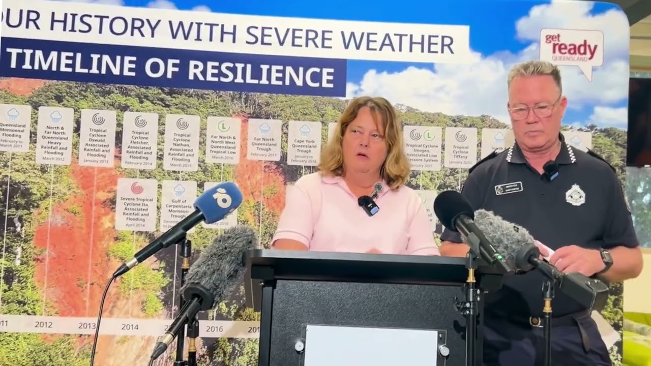 Tropical Cyclone Narelle Update – Mayor Robyn Holmes & Inspector Gary Hunter