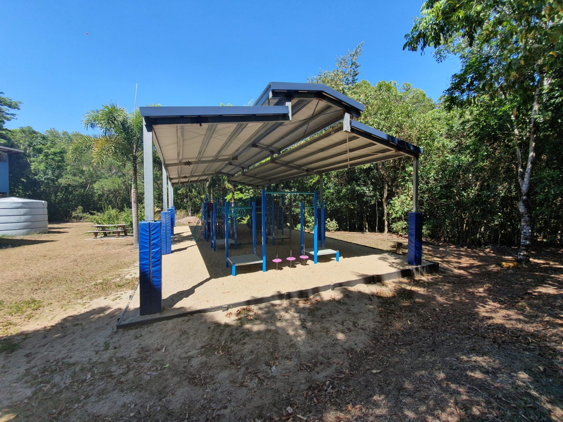 Rossville community town hall playground shade structure November 11 2019 2