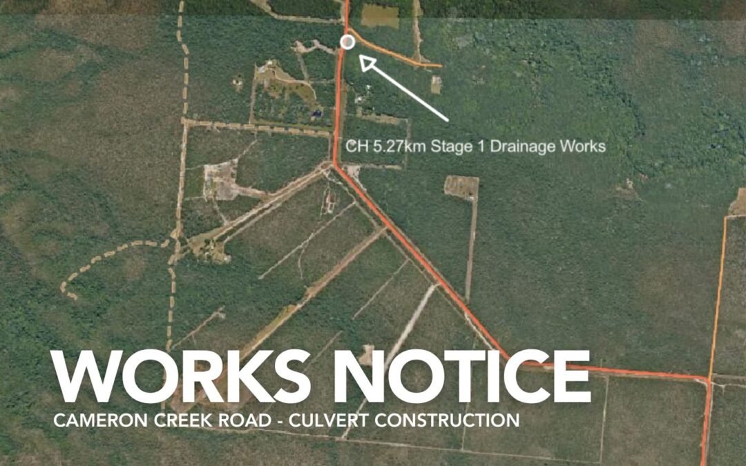 Cameron Creek Road – Culvert Construction