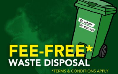 Announcing Fee-Free* Waste Disposal