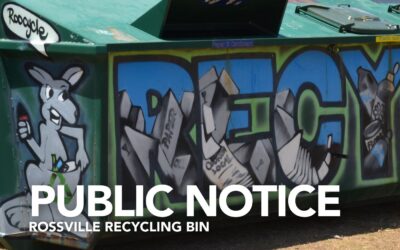 Temporary Relocation of Rossville Recycling Skip Bin