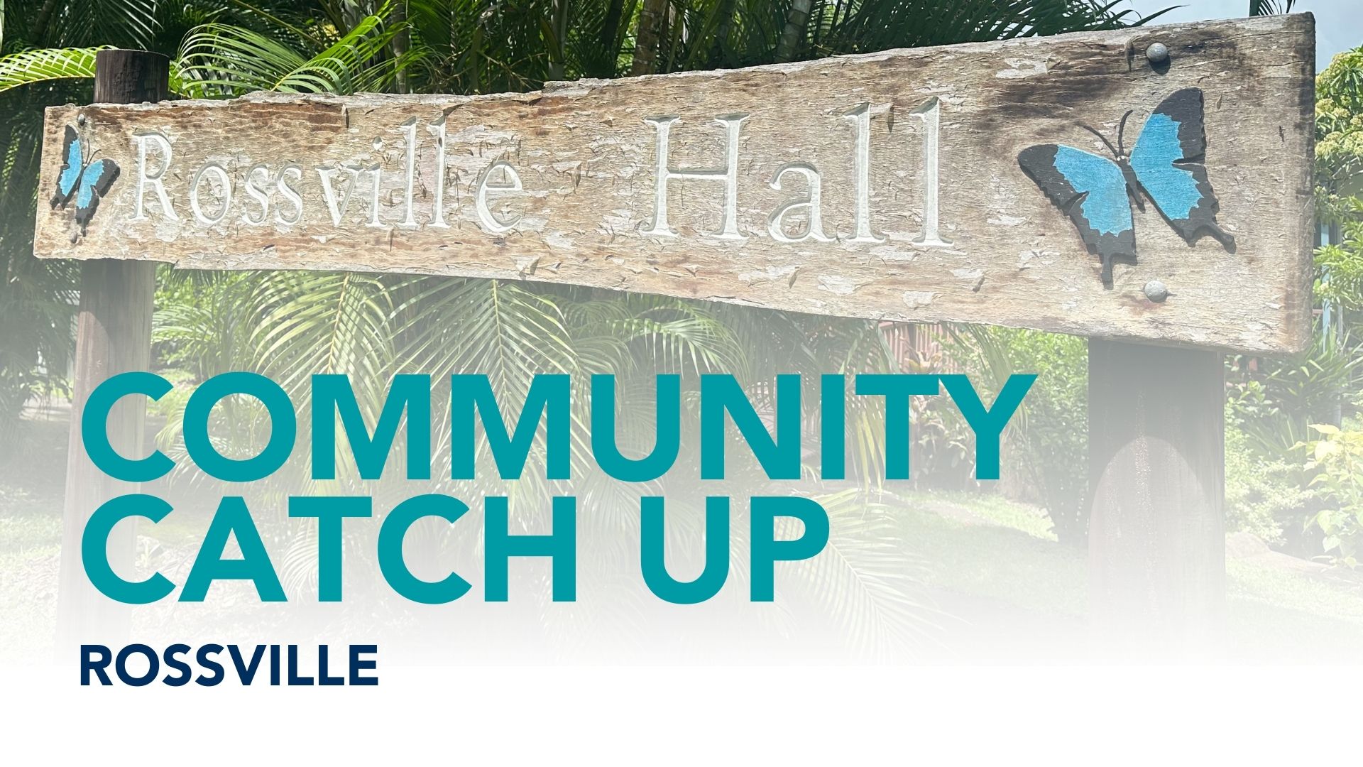 Rossville Community catchup and Council meeting event tile.