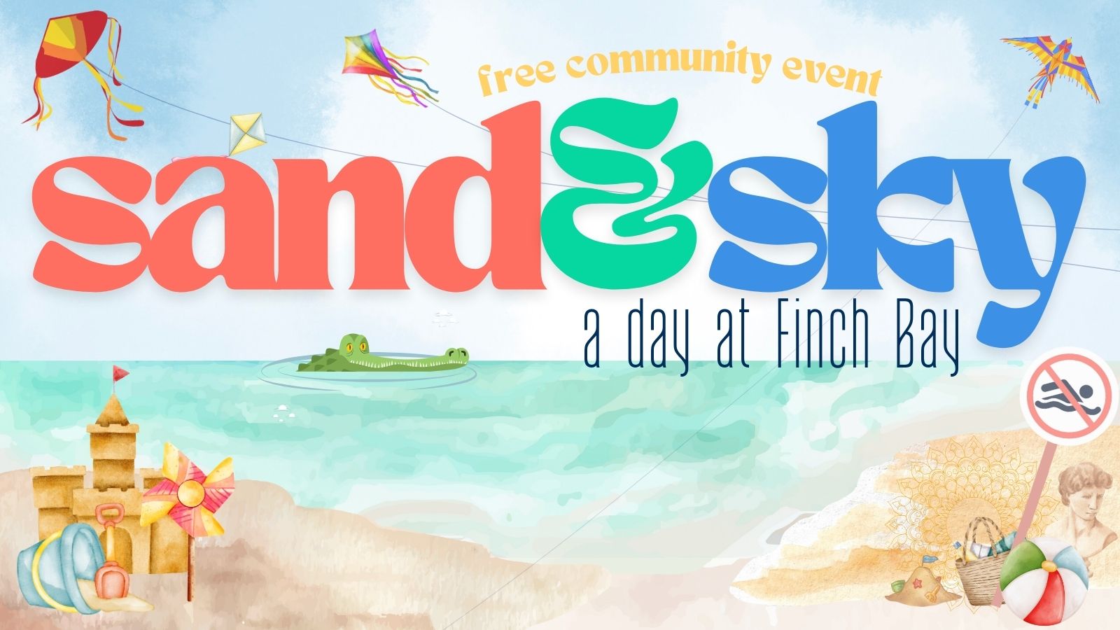 Sand and Sky a day at Finch Bay event header