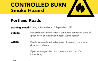 Public notice: Controlled burn at Portland Roads Waste Facility