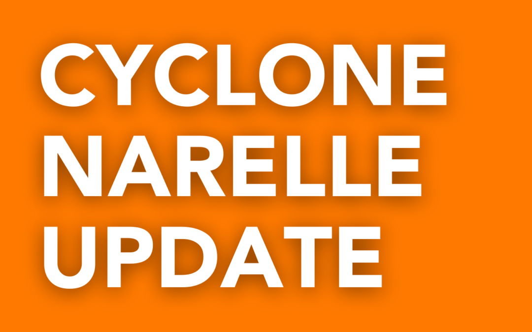 Thursday 19 March, 4PM | Tropical Cyclone Narelle update