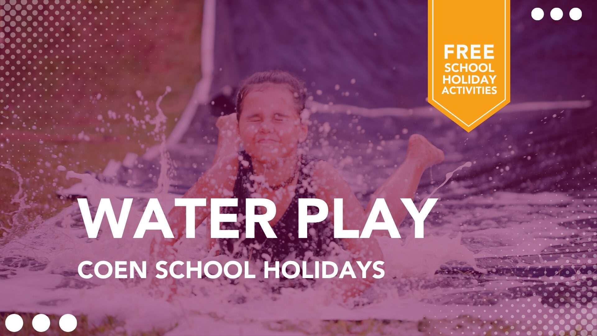 Free school holiday activity of water sports in Coen.