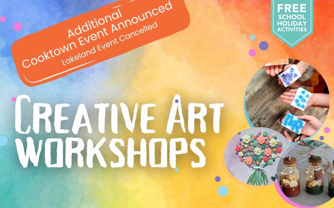 School Holiday Workshop Update – New Location & Details