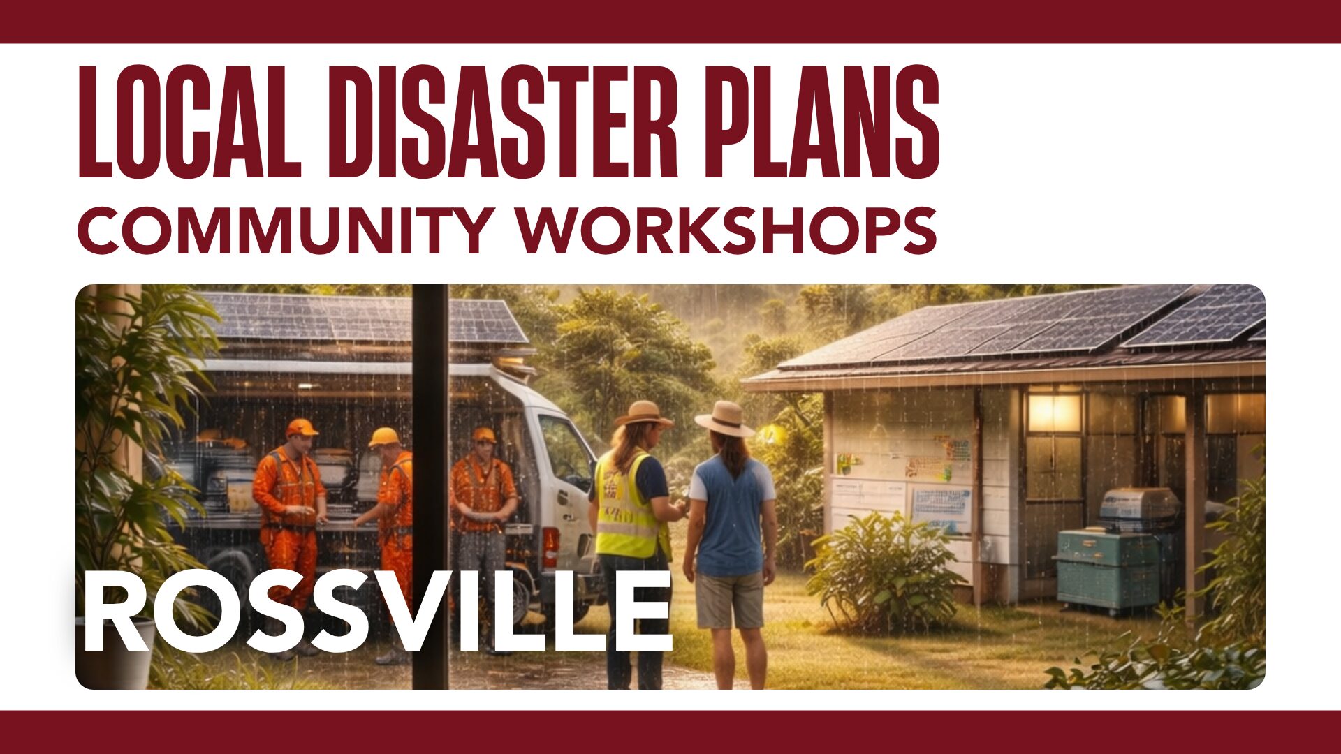 Local disaster plans for the community in Rossville.