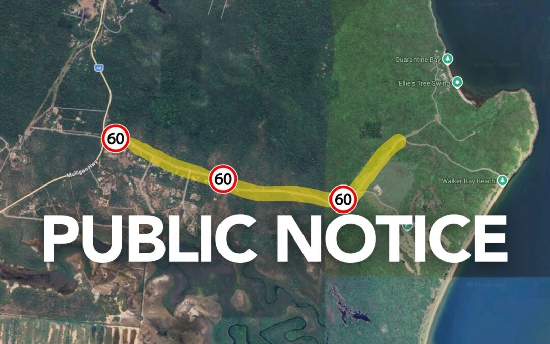 Speed limit change – Quarantine Bay Road