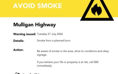 Planned burn to take along the Mulligan Highway
