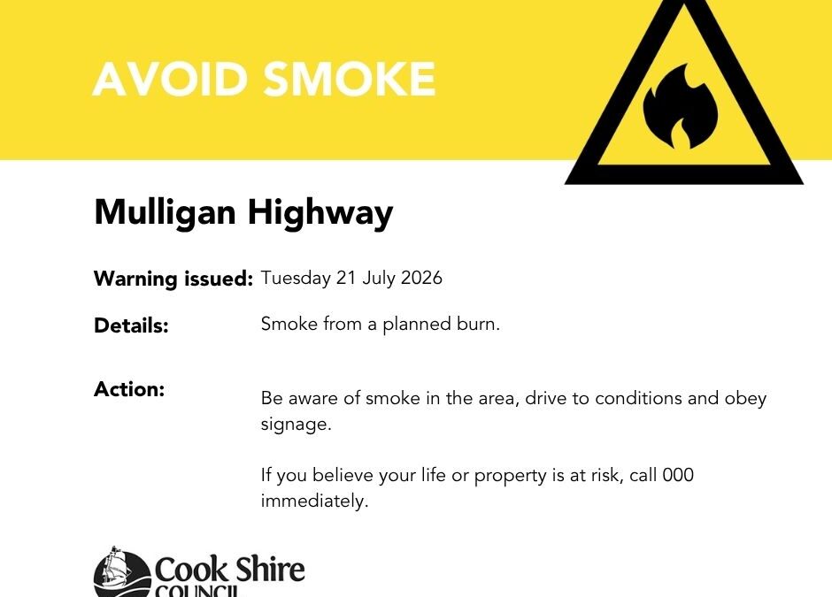 Planned burn to take along the Mulligan Highway