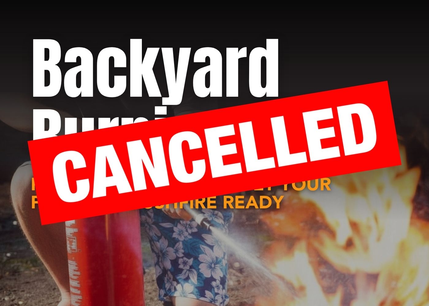 Bushfire info CANCELLED