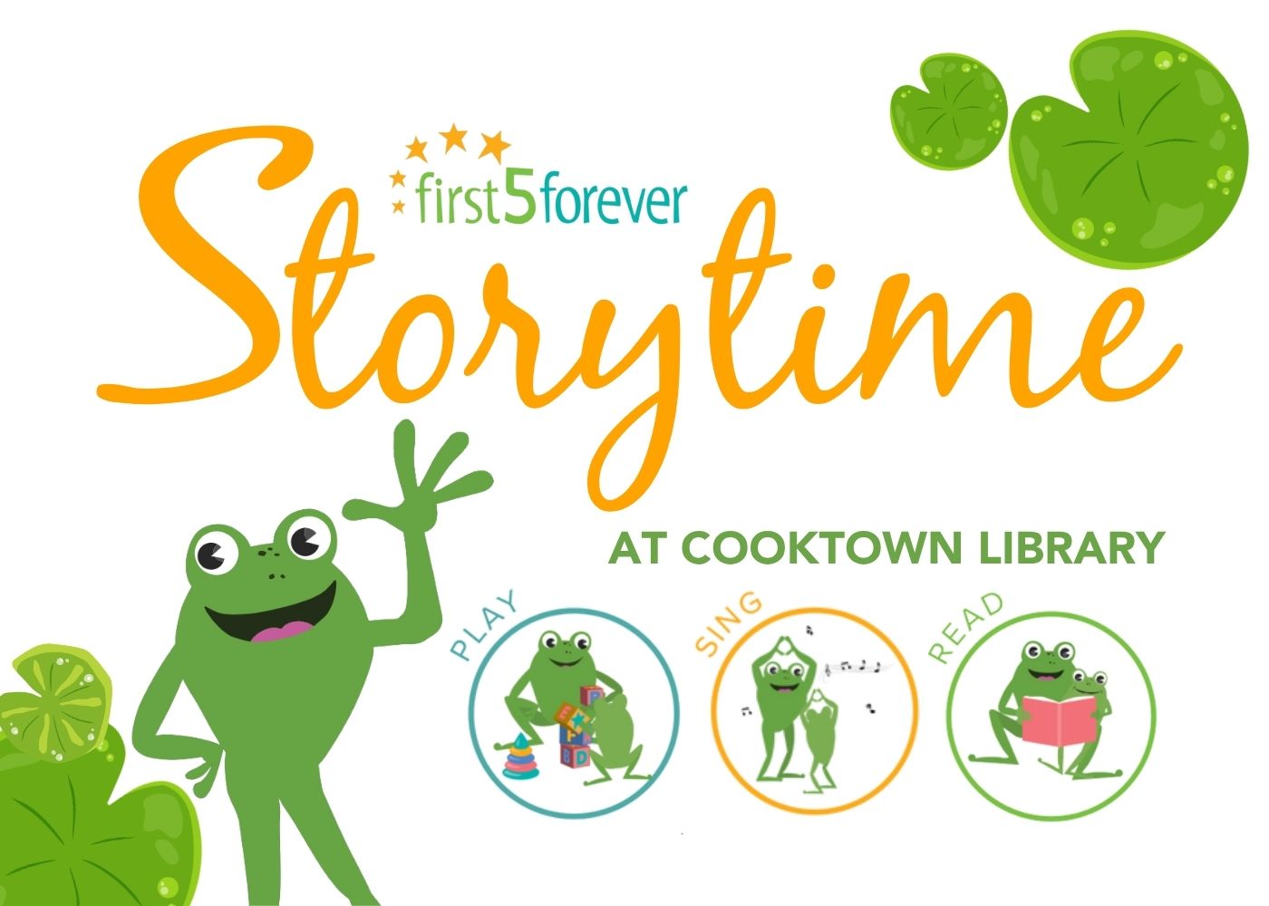 F5F Storytime at Cooktown Library NEWS