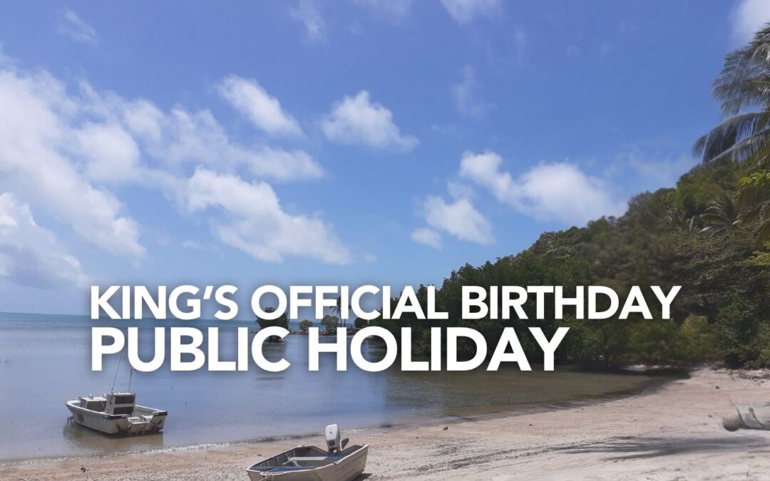 King’s Birthday public holiday closures